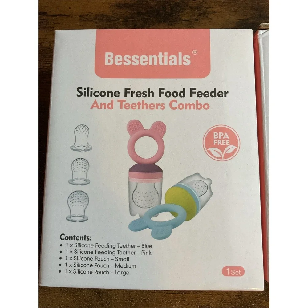 Bessentials Silicone Fresh Food Feeder Pacifier Teether‎ Combo 4 Months+